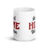 Stay at Home Detective White glossy mug