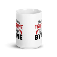 Glass of Wine True Crime in Bed by Nine White glossy mug