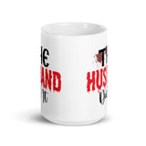 The Husband Did It White glossy mug