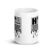 Horror Rating White glossy mug