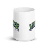 Monster White glossy mug