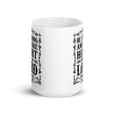 Psalm 27 White glossy mug