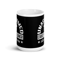 Unashamed Christ Follower White glossy mug