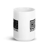 Hustle (Grind and Shine) White glossy mug