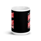 Hustle Always White glossy mug