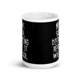 Was Social Distancing Before it was Cool White glossy mug