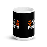 Radiate Positivity White glossy mug