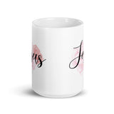 Jesus White glossy mug