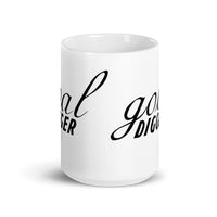 Goal Digger White glossy mug