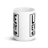 Fear Not White glossy mug