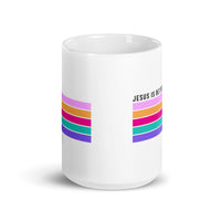 Jesus is Better White glossy mug