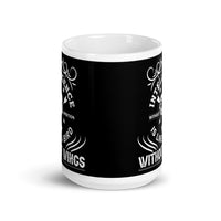 Intelligence Without Ambition White glossy mug