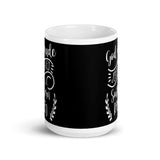 God Made Jesus Saved & Southern Raised White glossy mug