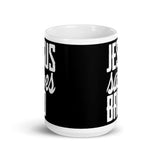 Jesus Saves Bro White glossy mug