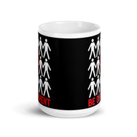 Be Different White glossy mug