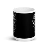 Beautiful Minds Inspire Others White glossy mug