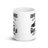 Difficult Roads White glossy mug