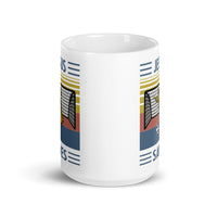 Jesus Saves White glossy mug