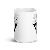 Jesus Saves White glossy mug