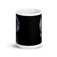 Space Skater White glossy mug