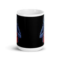 Space Skater White glossy mug