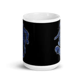 Space Skater White glossy mug