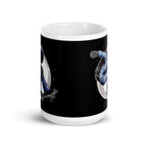 Space Skater White glossy mug