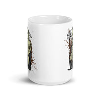 Death White glossy mug