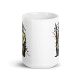 Death White glossy mug