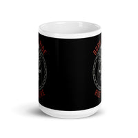 Born to Ride White glossy mug