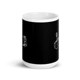 FU White glossy mug