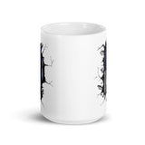 Thin Blue Line Flag White glossy mug