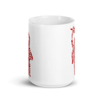 Chainsaw Killer White glossy mug