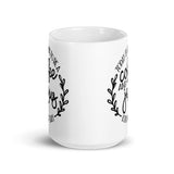 Coffee and Jesus White glossy mug