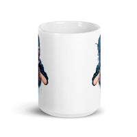 Dead Girl White glossy mug