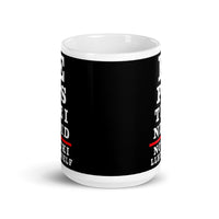 Epstein Eye Chart White glossy mug