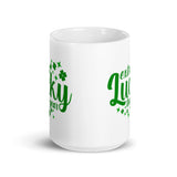 Extra Lucky This Year White glossy mug