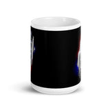 Police Lights White glossy mug