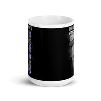 God Bless Our Heroes White glossy mug