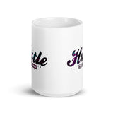 Hustle All Day Everyday White glossy mug