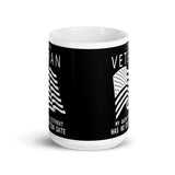 I am a Veteran White glossy mug