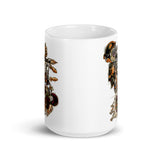 Warrior White glossy mug