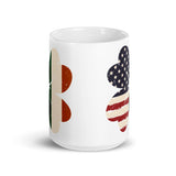 Irish American White glossy mug