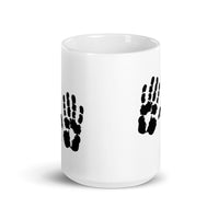 Handprints White glossy mug