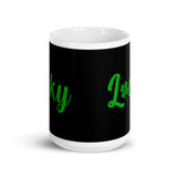 Lucky White glossy mug