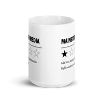 Mainstream Media White glossy mug