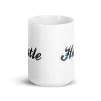 Hustle White glossy mug