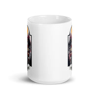 Motorcycle Santa White glossy mug