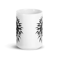 Native Skull White glossy mug