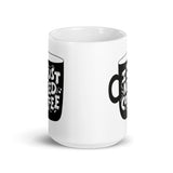 I Just Need Coffee White glossy mug